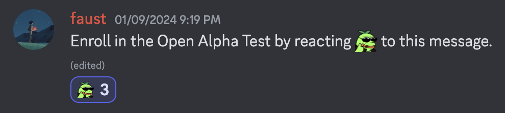 alpha react